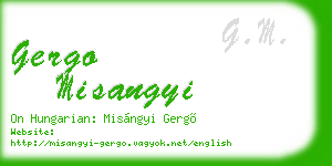 gergo misangyi business card
